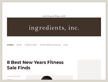 Tablet Screenshot of ingredientsinc.net